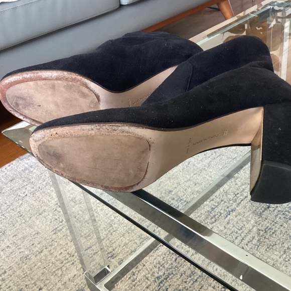 MARION PARKE “KATE” BLACK SUEDE BOOTIES - Picture 3 of 3